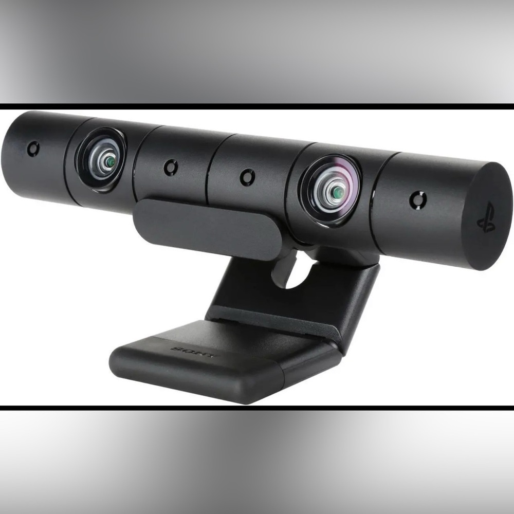 Sony PlayStation PS4 CUH-ZEY2 Camera for VR & Hinge “Z” Stand; Black